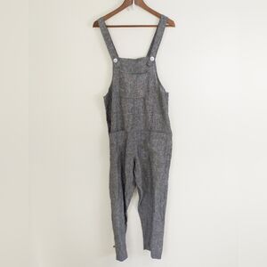 Frockk 100% Linen Overalls Gray Size Small